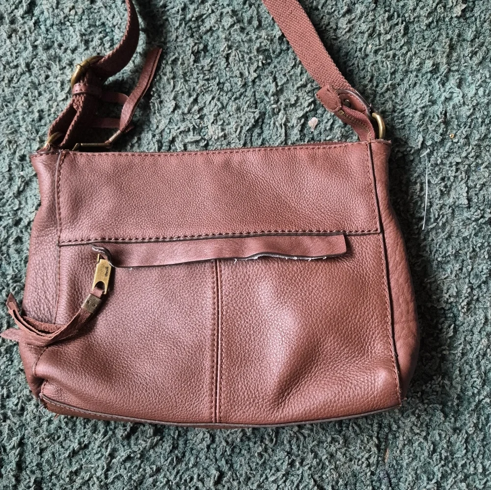 The Sak Brown Faux Leather Shoulder Bag